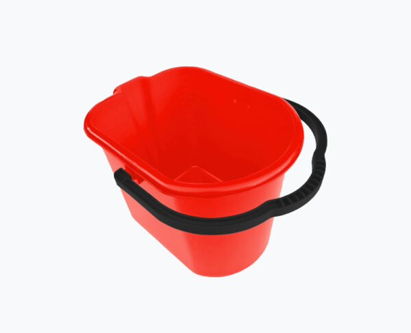 Balde vermelho com alça preta Nycol