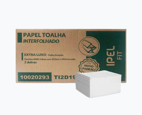 Papel toalha Ipel 3D na caixa 21x21 2080 folhas ELX