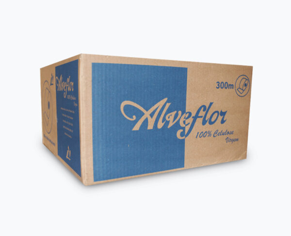 Rolo Institucional Alveflor 100% celulose virgem