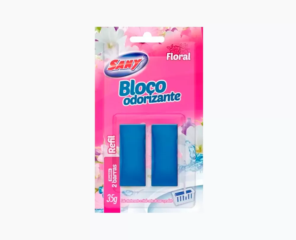 Bloco odorizante Sanymix refil blister 35g sem xilinque