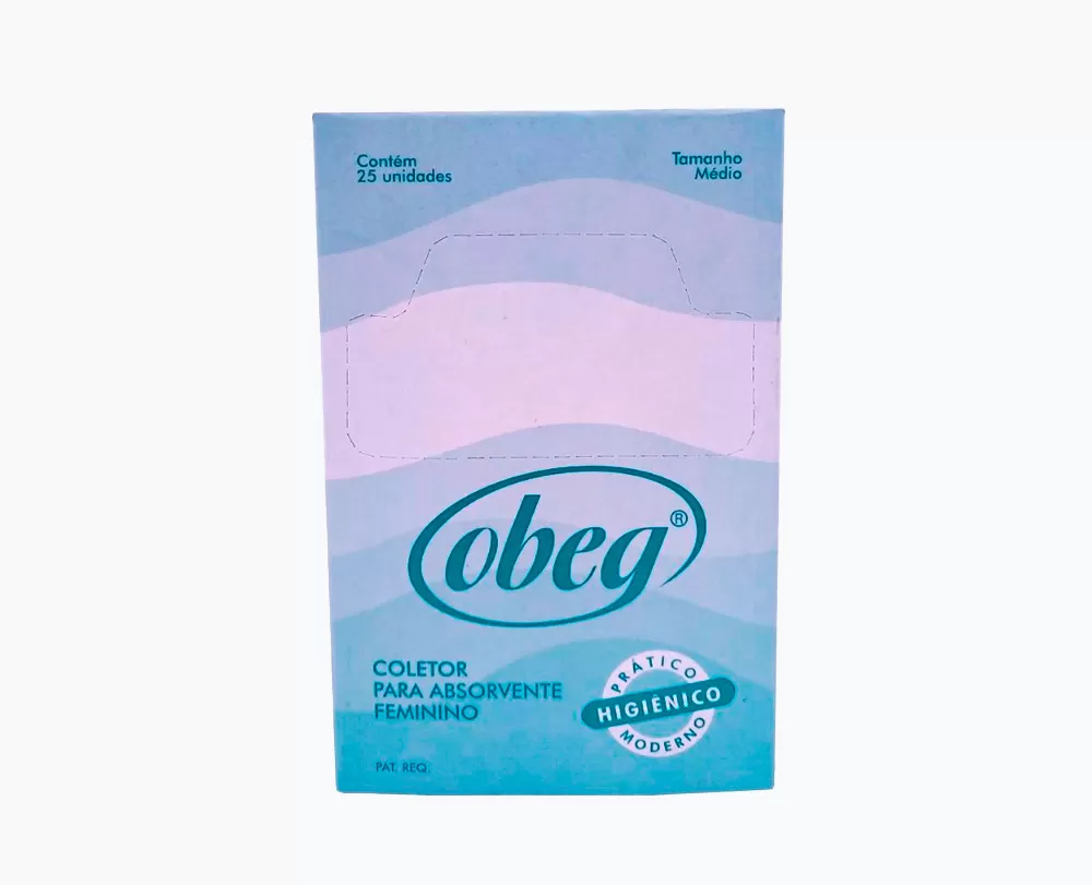 Coletor para absorvente Obeg caixa 25 unidades