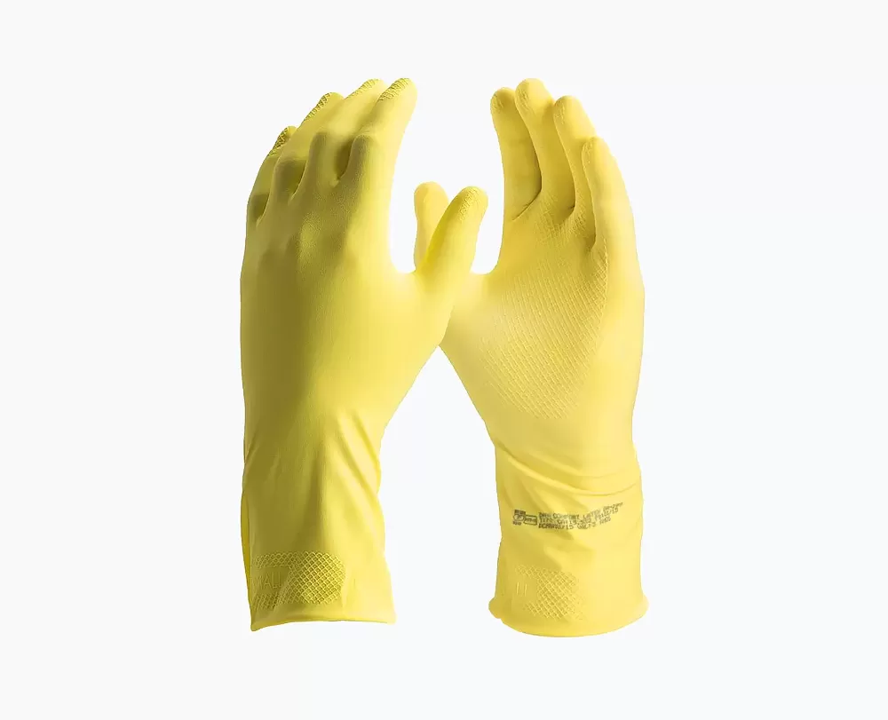 Luva de látex Danny confort amarelo
