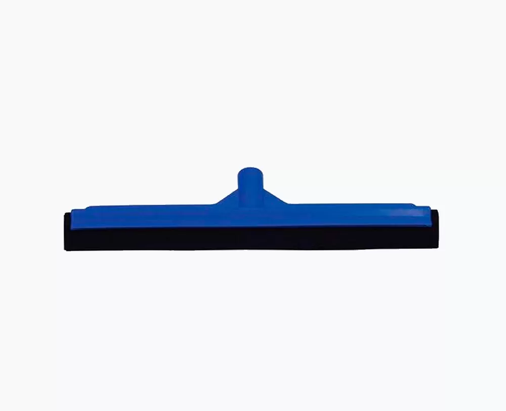 Rodo azul PP com borracha preta 45cm