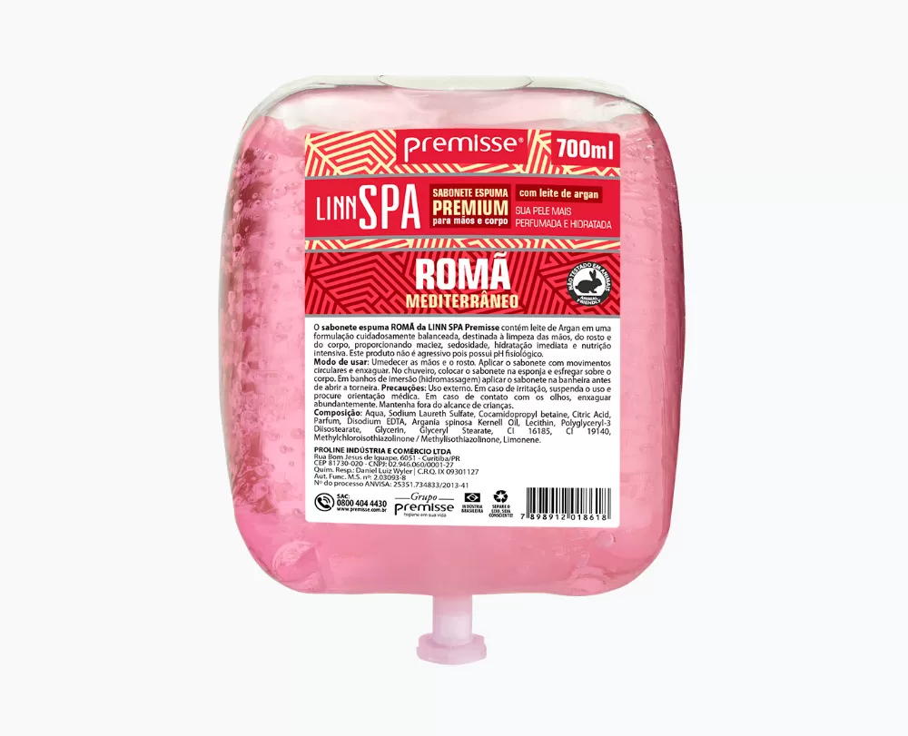 Sabonete espuma Linn Spa romã 700ml